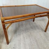 Rattan dining table