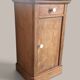 Walnut bedside table with a black marble top – late 19th century.