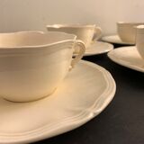 4 cups and 4 sous cups Digoin Sarreguemines, 1920