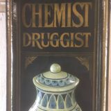 Wooden relief panel "Chemist Druggist" from Country corner