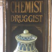 Wooden relief panel "Chemist Druggist" from Country corner