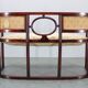 Josef Hoffmann Variation of Art Nouveau "Fledermaus" sofa by Fischel