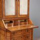 Antique trumeau in walnut, Italy, early 20th century.