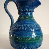Large vintage Aldo Londi Bitossi ceramic vase pitcher