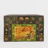 Coffre d’opéra ancien avec illustrations de pies (Chine, vers 1900) #25
