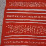 Orange and white carpet, 185x110cm