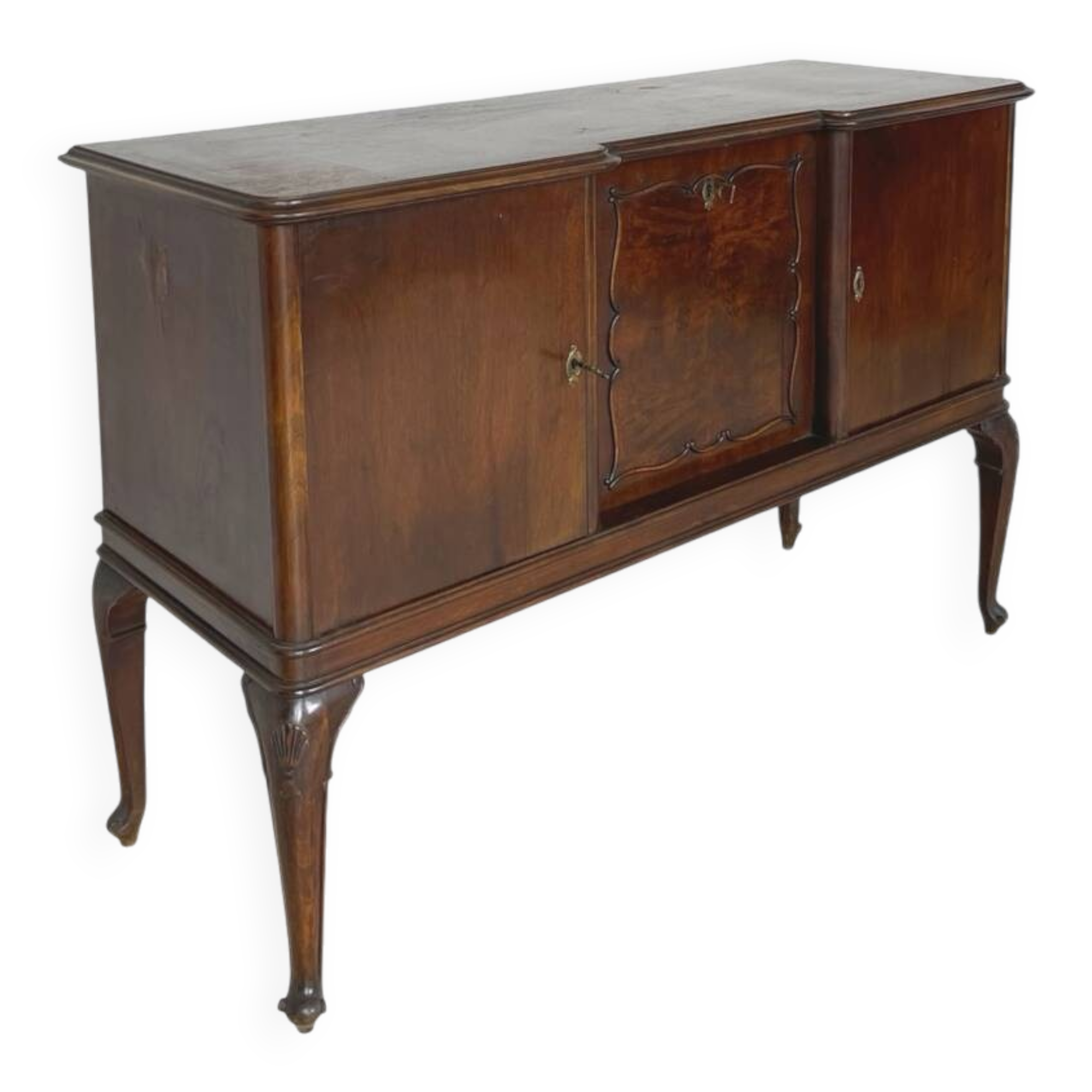 Élégant buffet italien fabriqué par Galleria G. Malafronte, Rome, années 1940