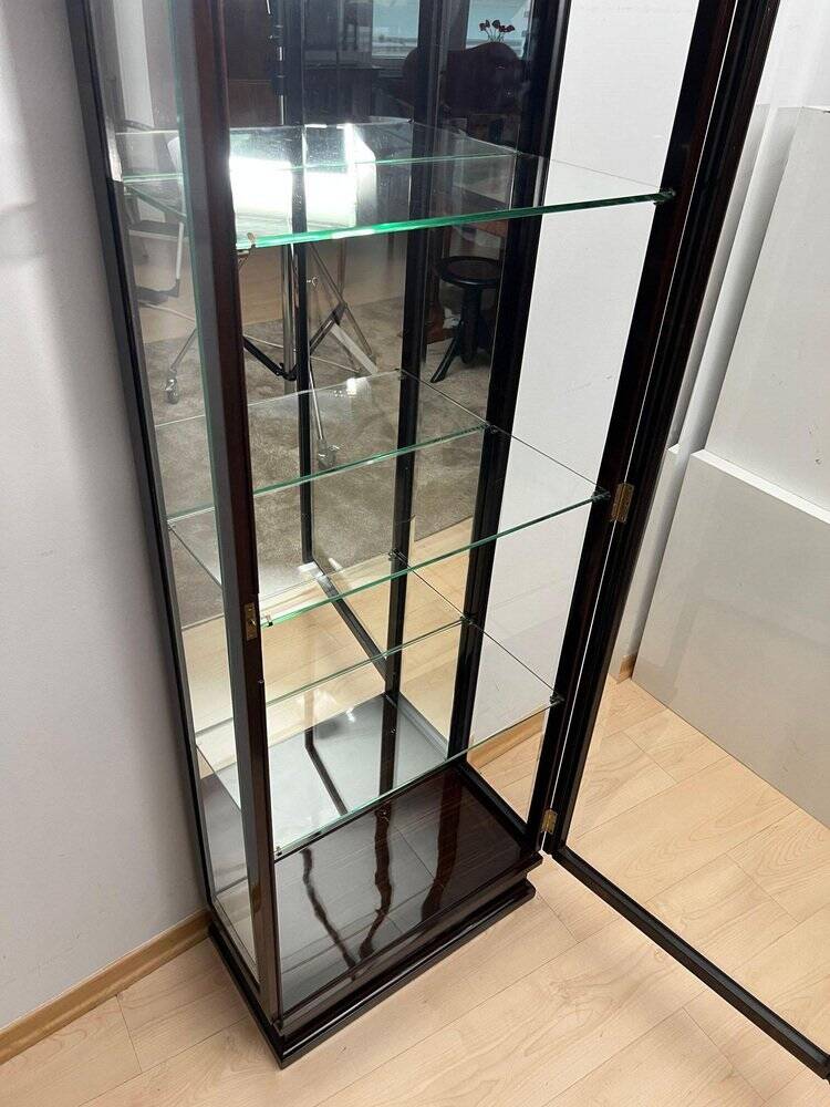 Art Deco Display Cabinet in Glass & Macassar Veneer, France, 1930