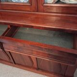 English display cabinet in mahogany