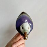 11 cm duck in vintage earthenware from the 80s