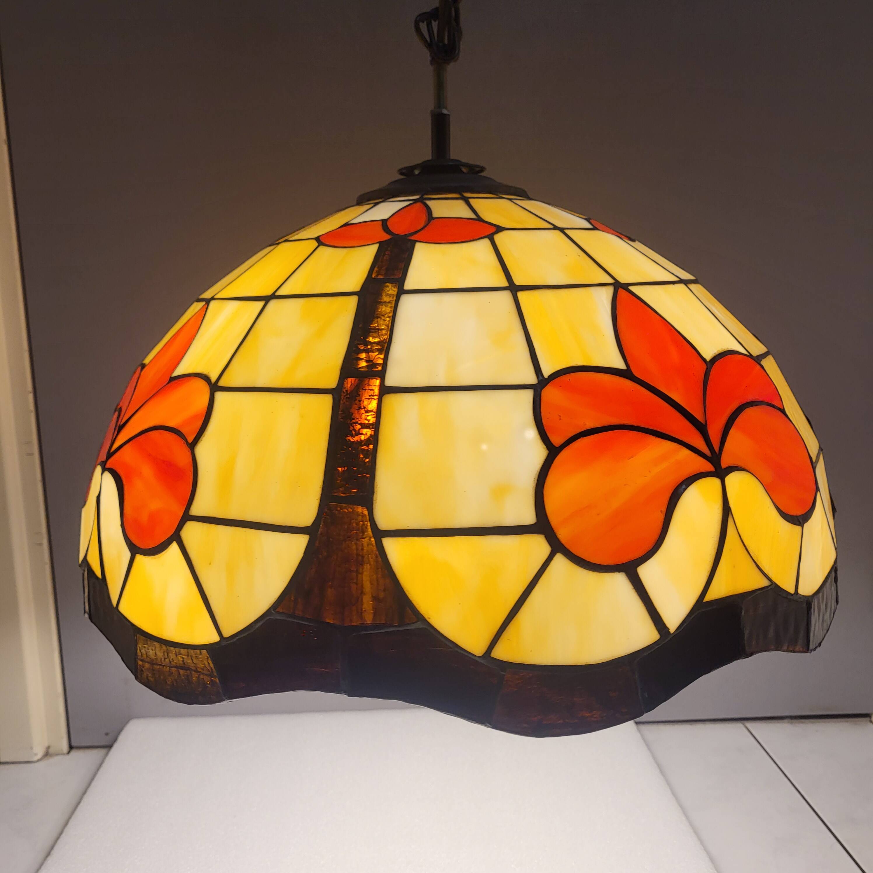Large pendant light, art deco, vintage