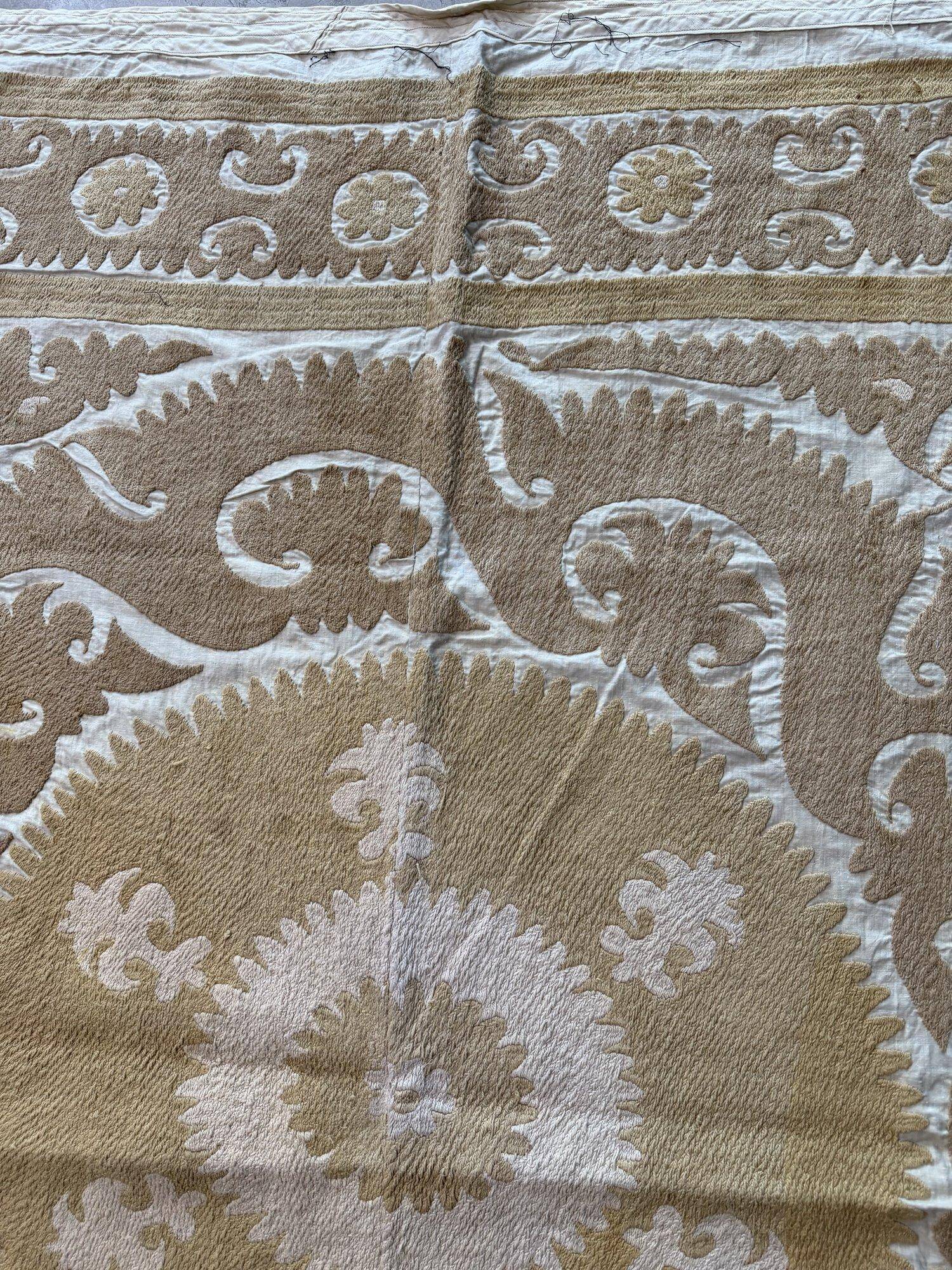 Vintage hand-embroidered tablecloth 145x156 cm