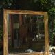 Large gilded Empire mirror from the 19th century.