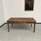 Antique farm table from the 1950s, with 3 drawers and turned legs