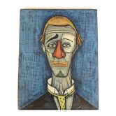 Tableau reproduction "Tête de clown" de Bernard Buffet, années 50