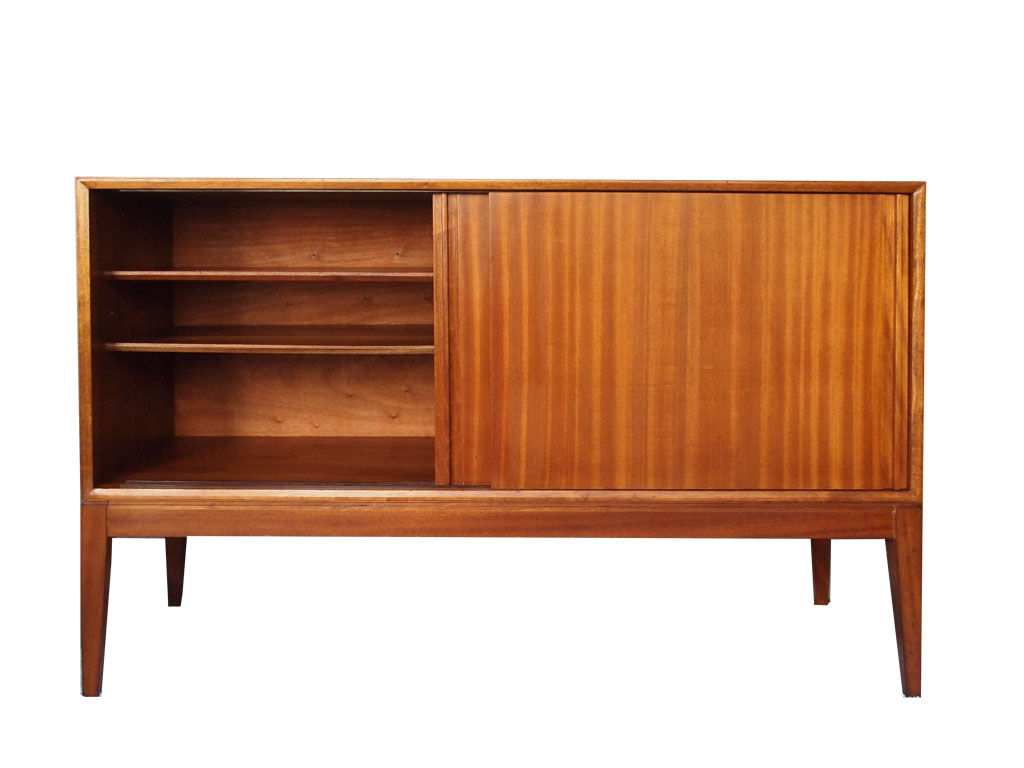Scandinavian years 50 sideboard sliding doors feet compass