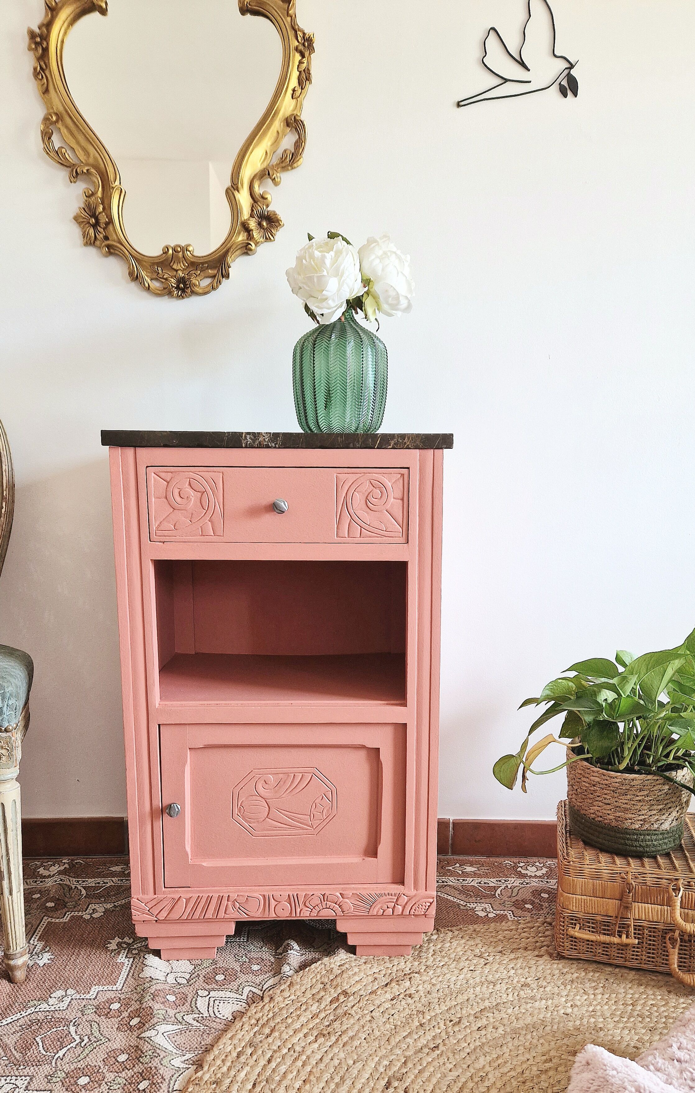 Art Deco bedside table