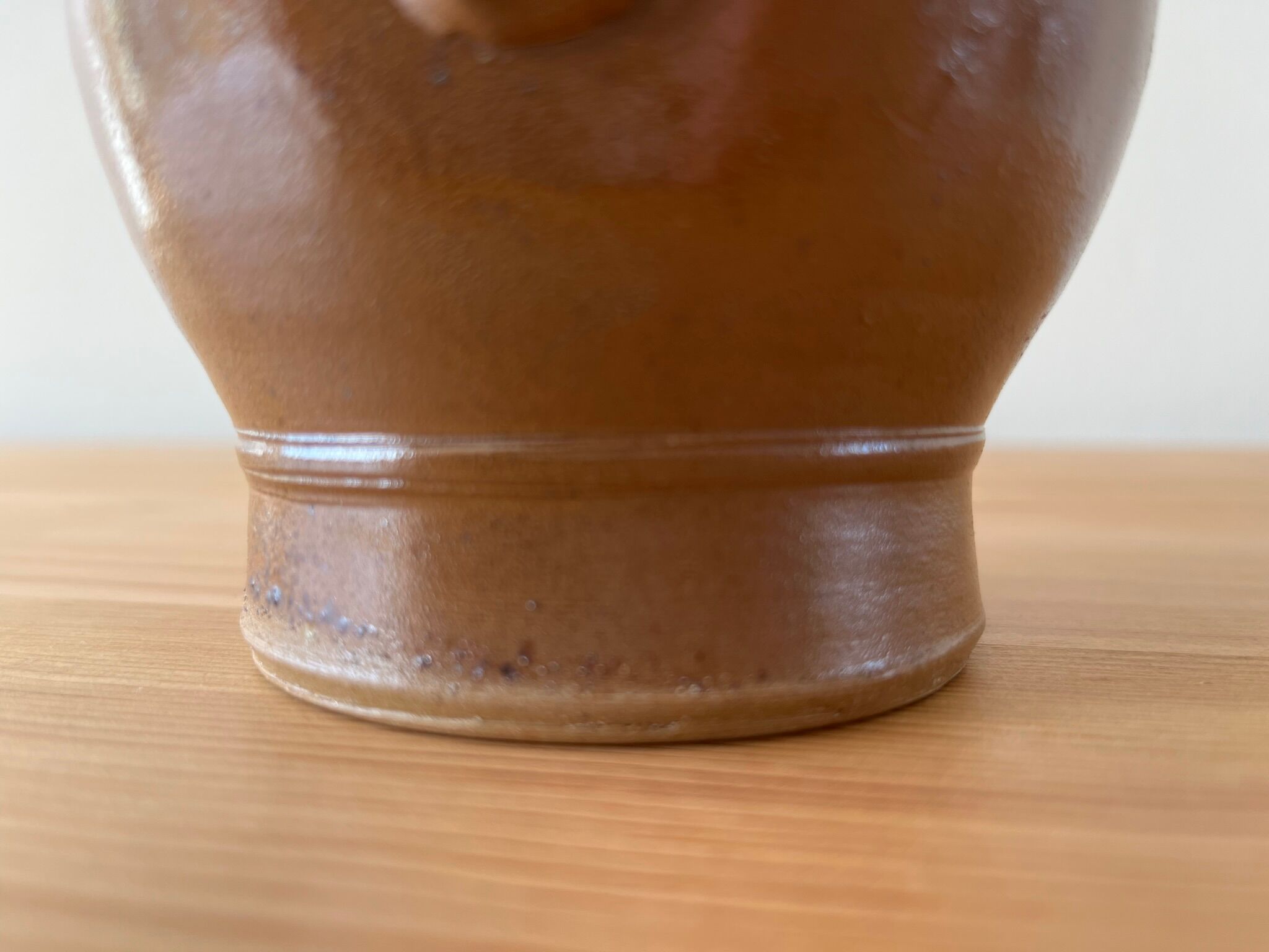 Pitcher in glazed sandstone