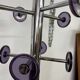 Industrial coat rack in chrome metal
