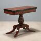 Table de jeu ancienne en acajou, Angleterre, milieu du XIXe siècle