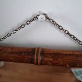 Old mirror 19th imitation bamboo