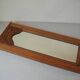 Antique mirror in beveled glass with carved wooden frame, 58 cm, retro decor