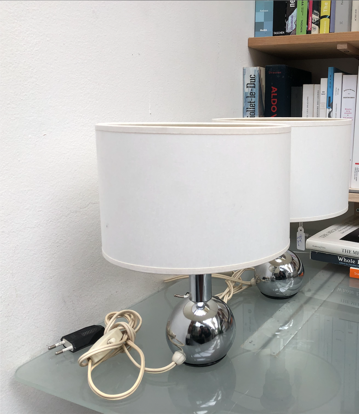 Pair of bedside lamps