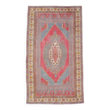 5x8 Red & Blue Oriental Tribal Turkish Rug, 144x245Cm