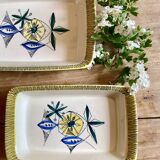 Set of 3 vintage serving dishes from the Flamingo series by Stavangerflint