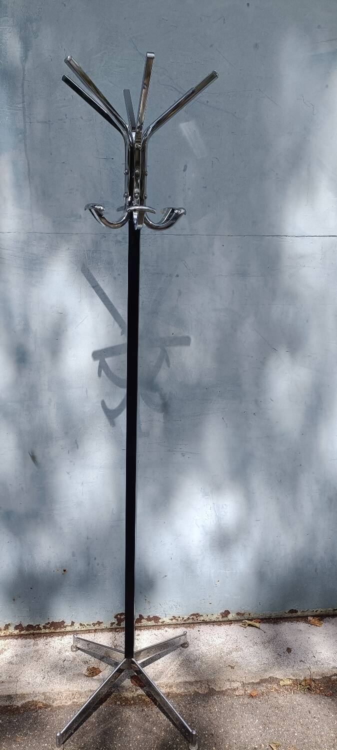 Vintage chrome coat rack