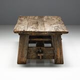 Primitive Wabi Sabi Dining Table, France, 19th Century