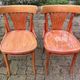 Set of 5 brasserie, bistro chairs, in their original condition, vintage, 1960s