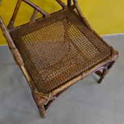 Old french chippendale bamboo chair, 1st half 20th century.