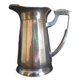 Art Deco water carafe in silver metal