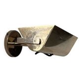 Vintage adjustable brass wall light, SCE France 1970