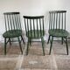 Cinq chaises Fanett vertes par Ilmari Tapiovaara pour Edsby-ken