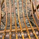 Vintage rattan children's armchair