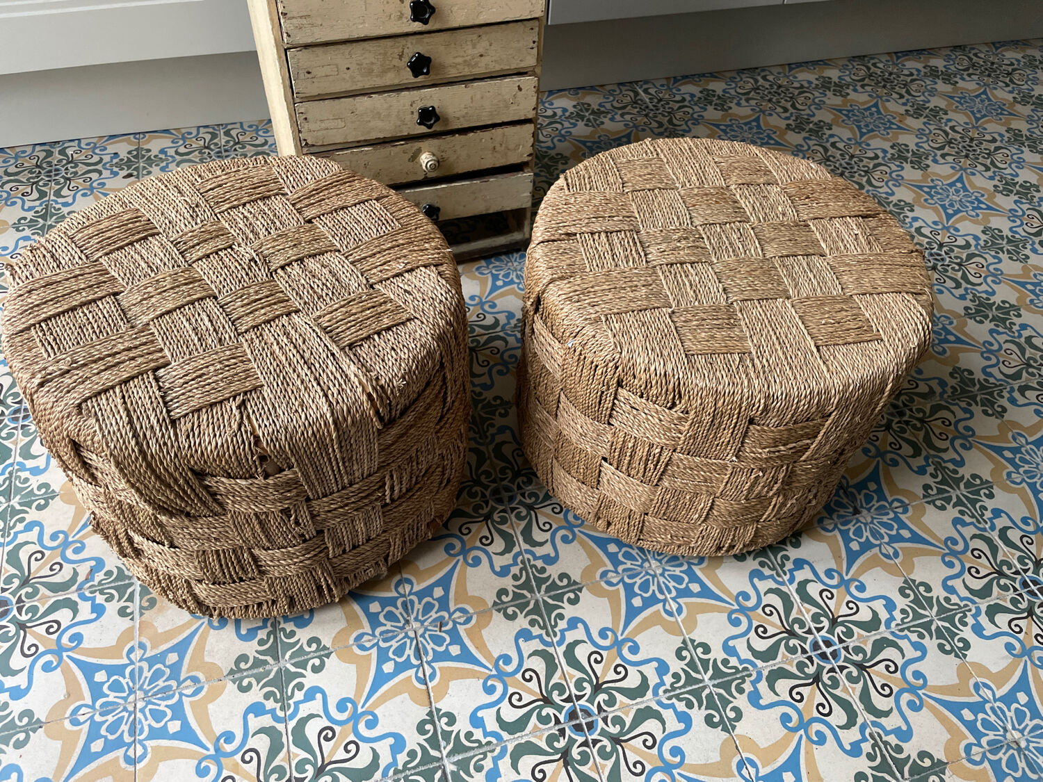 Duo 70s poufs