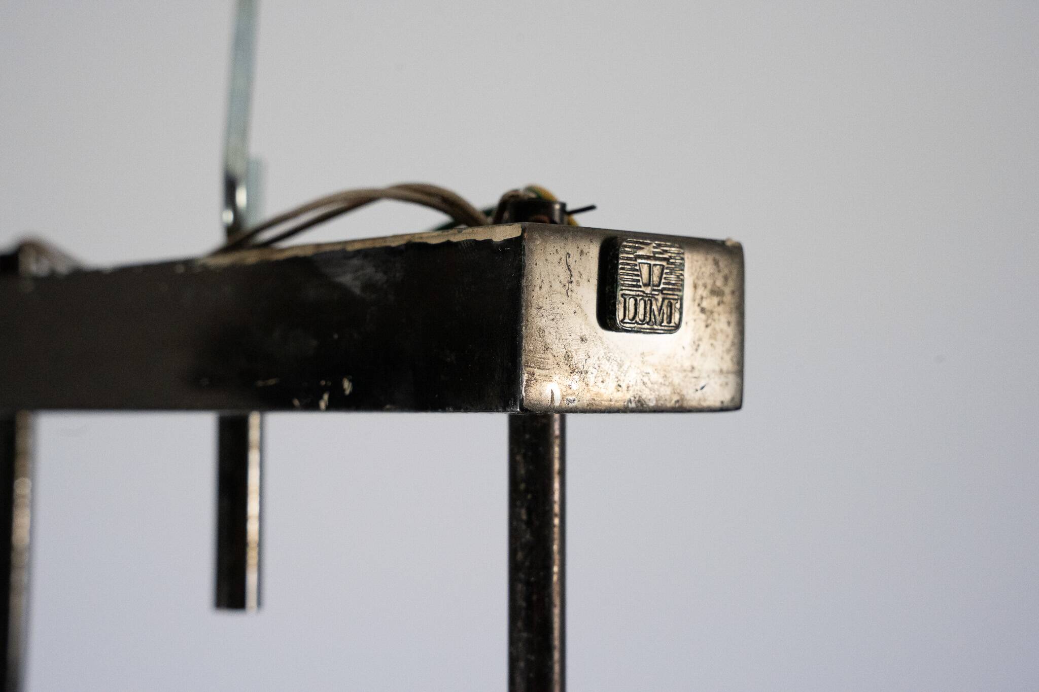 Lumi Milano Mid-Century Chandelier in Brass and Glass – Italy, 1970s