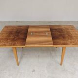 Extendable lacquered table czechoslovakia trud 1960