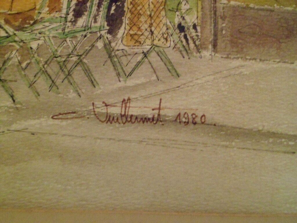 Watercolour signed Vuillermet