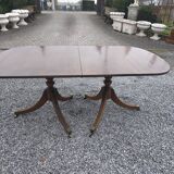 Regency style mahogany dining table with 2 extensions