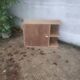 Small asymmetrical Art Deco piece of furniture