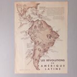 Vintage poster of the revolutions of South America
