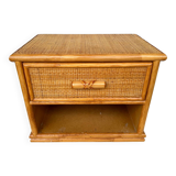 Rattan bedside table