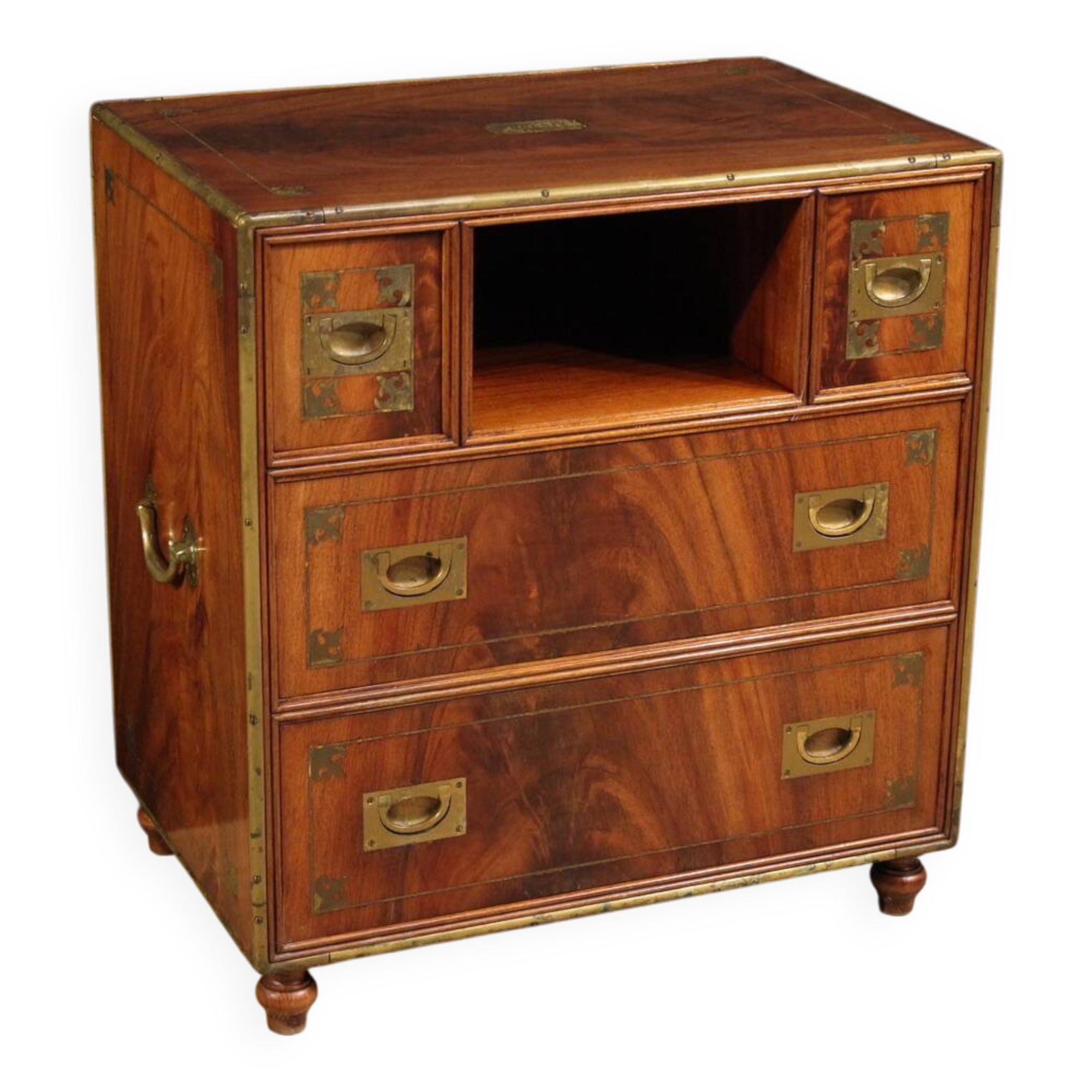20th century English naval chest of drawers