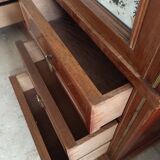 Art Nouveau Art Deco beech cabinet