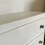 White chest of drawers