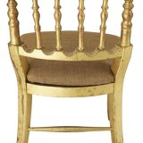 Gold Leaf Tiffany , Chiavari Style Chair, France, circa 1960s