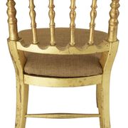 Chaise de style Chiavari en feuille d'or Tiffany, France, vers les années 1960.